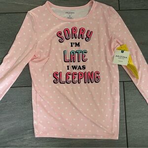 Arizona Love Kids Pink Polka Dot Pajama Top